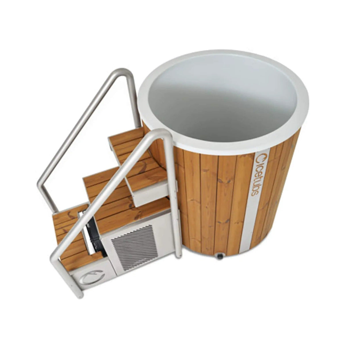 Icetubs IceBarrel XL Thermowood And Fiberglass Cold Plunge Immersion Tub | Fiberglass | Chiller | Home