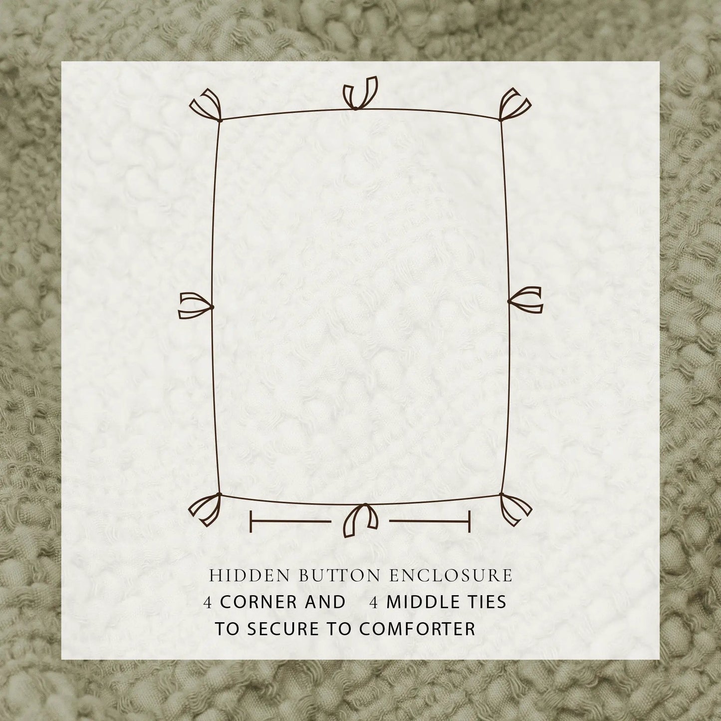 100% Cotton Honeycomb Waffle Duvet Set - Mattea Collection from PriceLows™