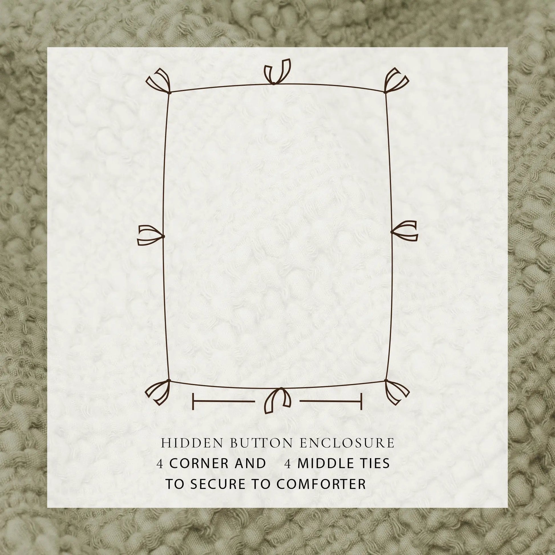 100% Cotton Honeycomb Waffle Duvet Set - Mattea Collection from PriceLows™