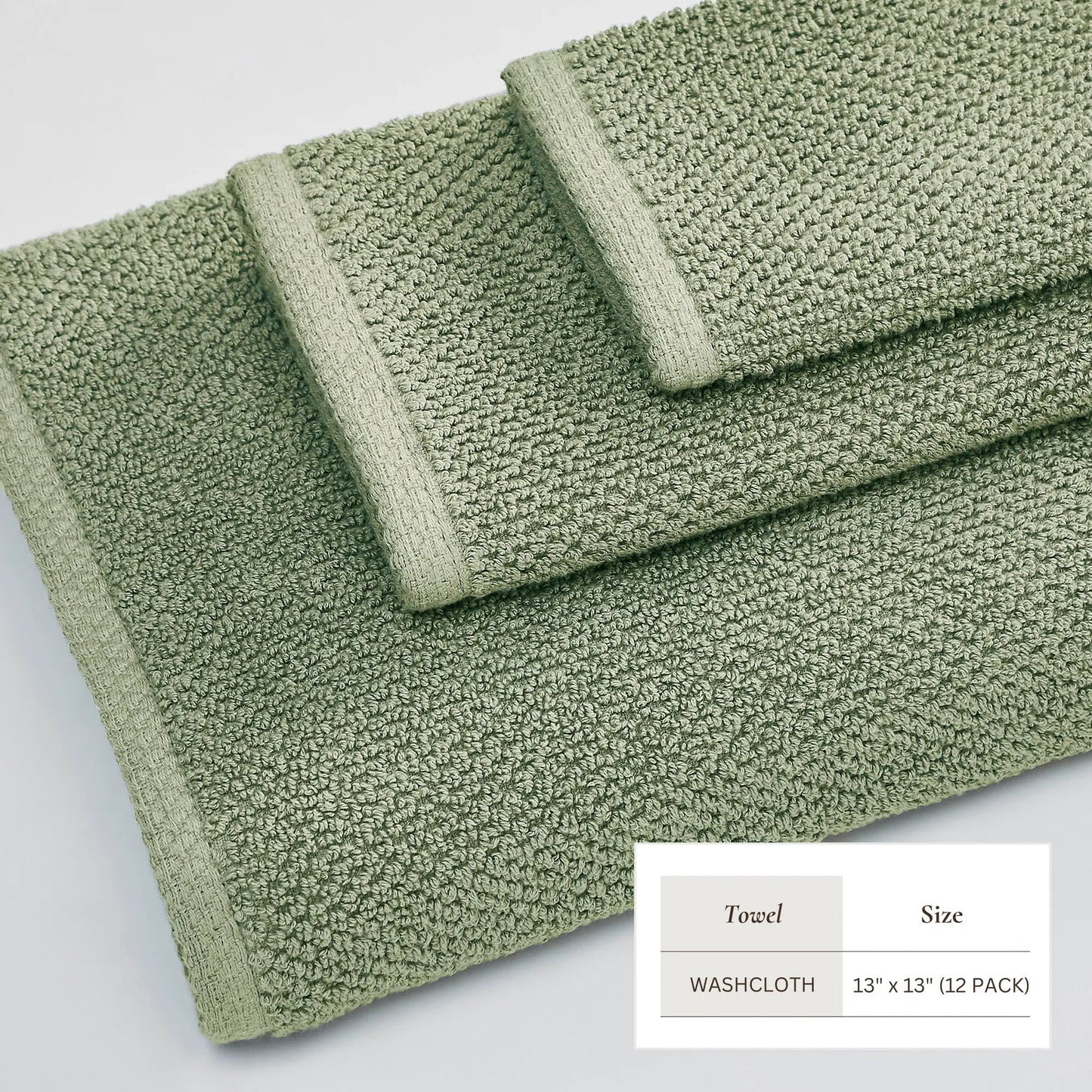 Cotton Textured Bath Towel Set - Acacia Collection from PriceLows™