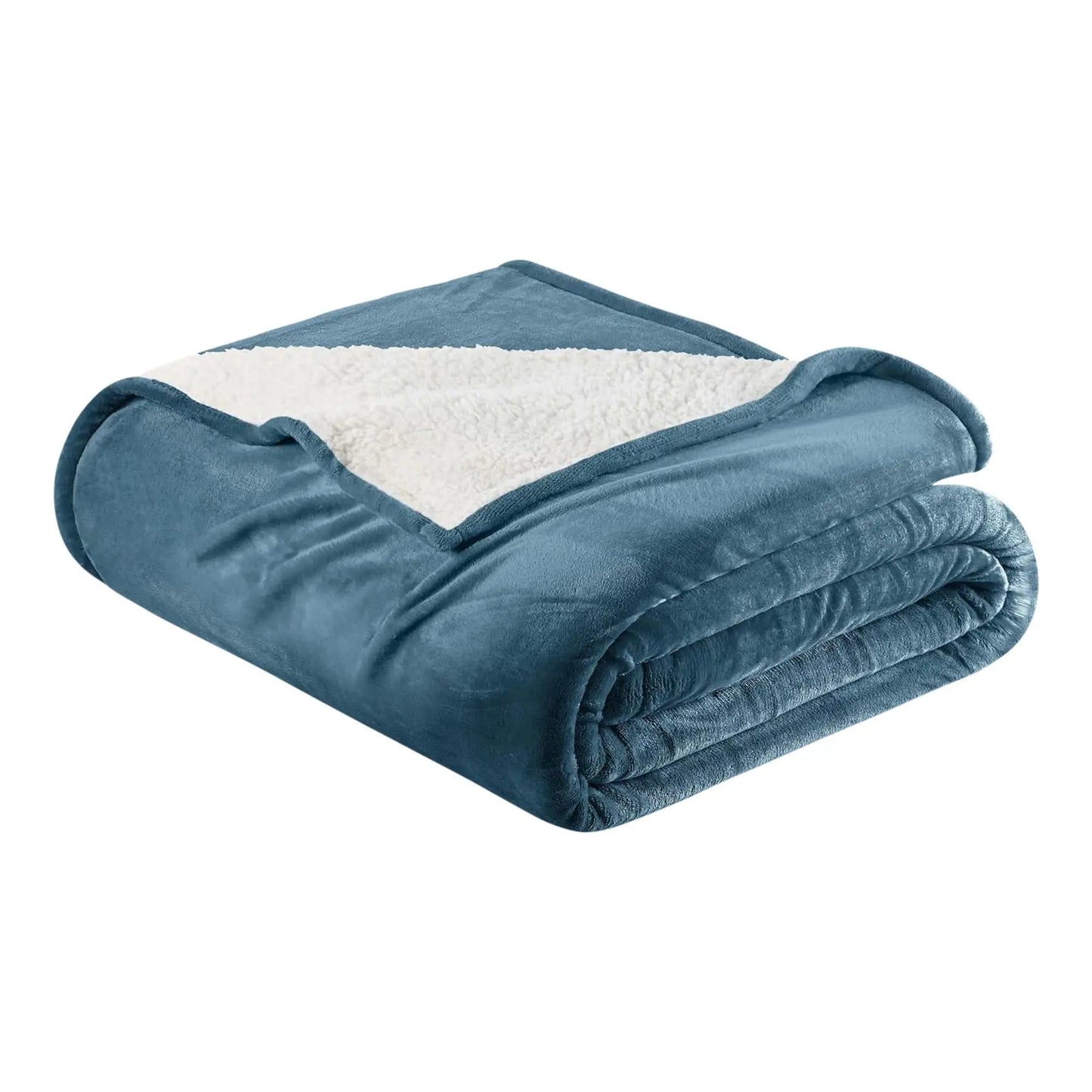 Velvet Plush Sherpa Bed Blanket - Sherpa Fleece Collection from PriceLows™