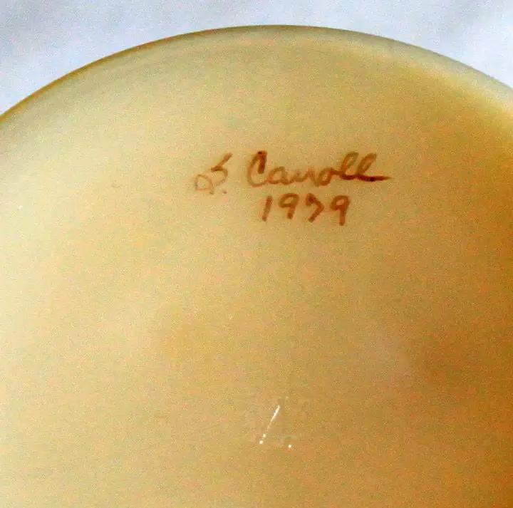 Westmoreland Milk Glass Bowl | Hand Painted Floral | Signed Artist | 5 Inch