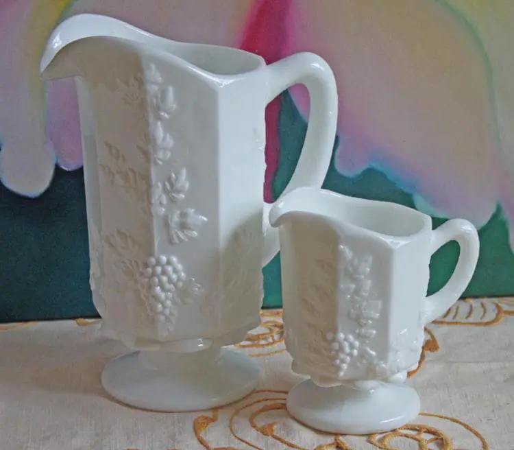 Vintage Hobnail Milk Glass Pitcher | 64 oz | Collectible Vintage | Collectors & Hosts