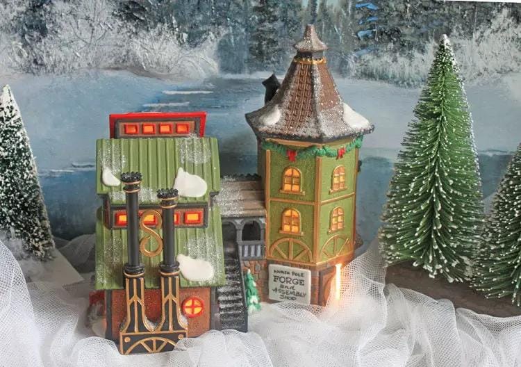 Department 56 Illuminated House | Elfie's Sleds and Skates | North Pole Series | Collectors & Hosts