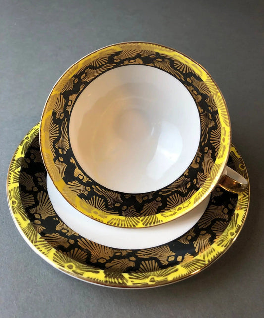 Antique Bavarian Porcelain Tea Cup and Saucer by Eberthal | Collectible Vintage | Pre-Owned Piece | Collectors & Hosts