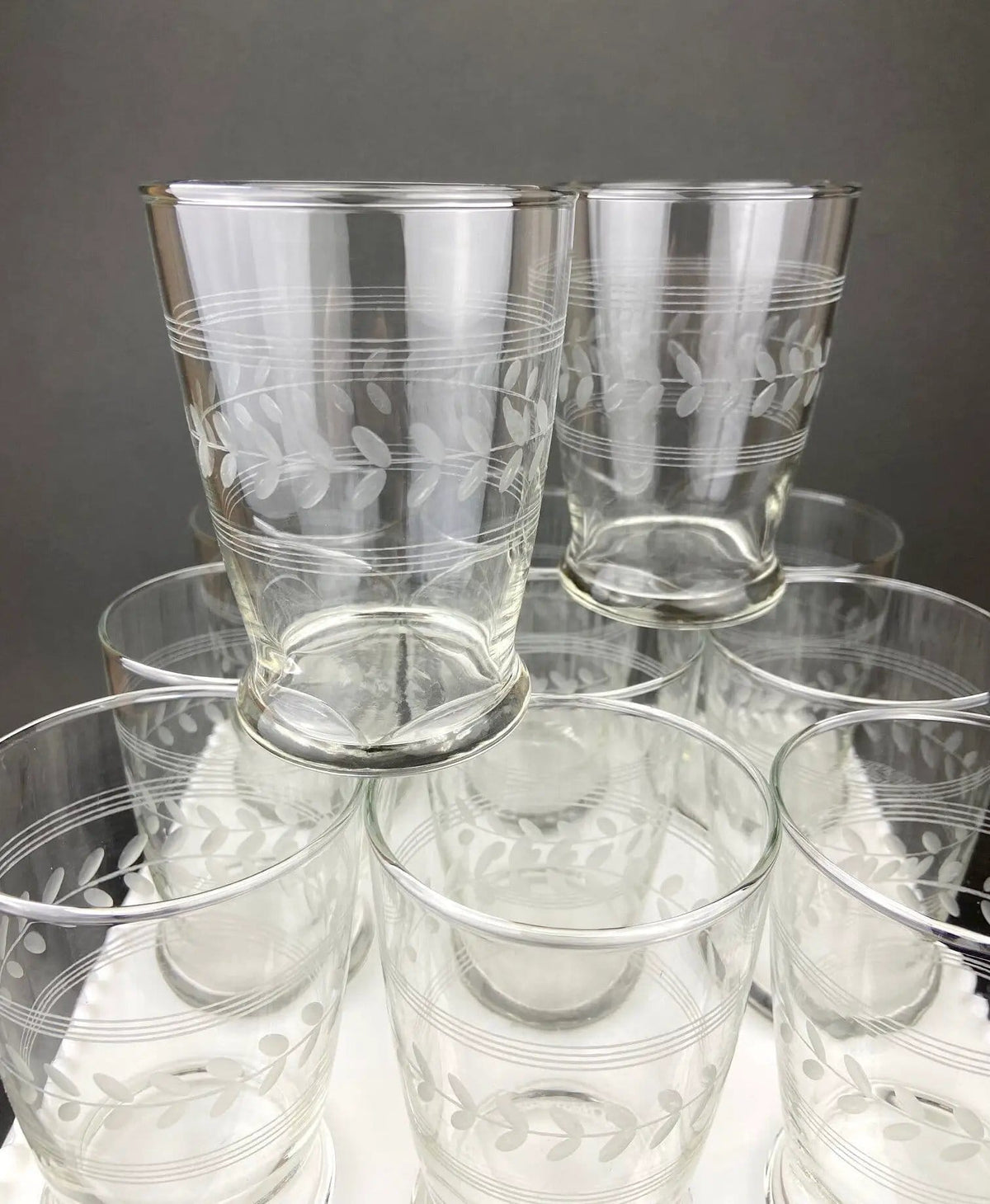 Anchor Hocking Water, Wine, Juice Goblets | Set of Six | Beaded Base | Collectors & Hosts