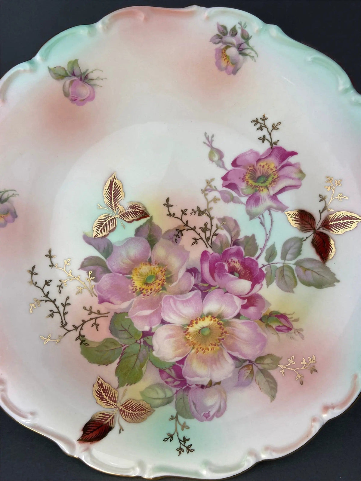 Vintage Fragonard Porcelain Footed Cake Stand | Bavaria OTCO | Collectible | Collectors & Hosts