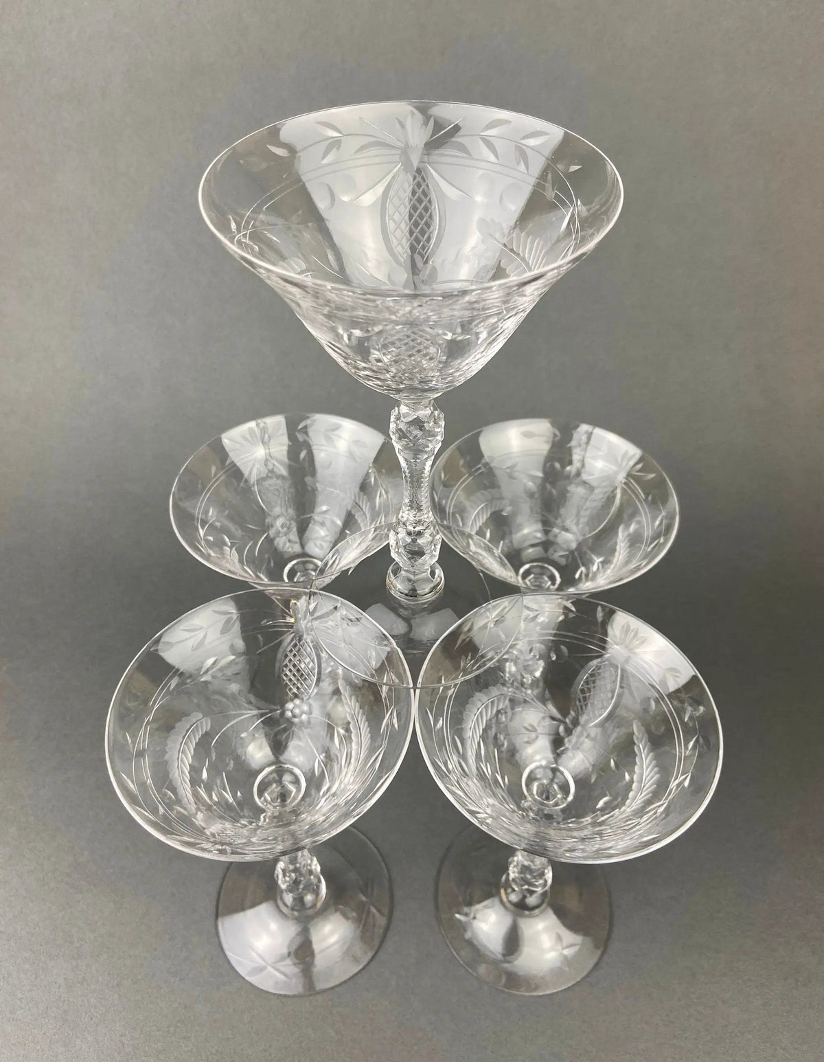 Champagne Flutes | Cut Crystal Glass | 6 Oz Capacity | Set Of 6