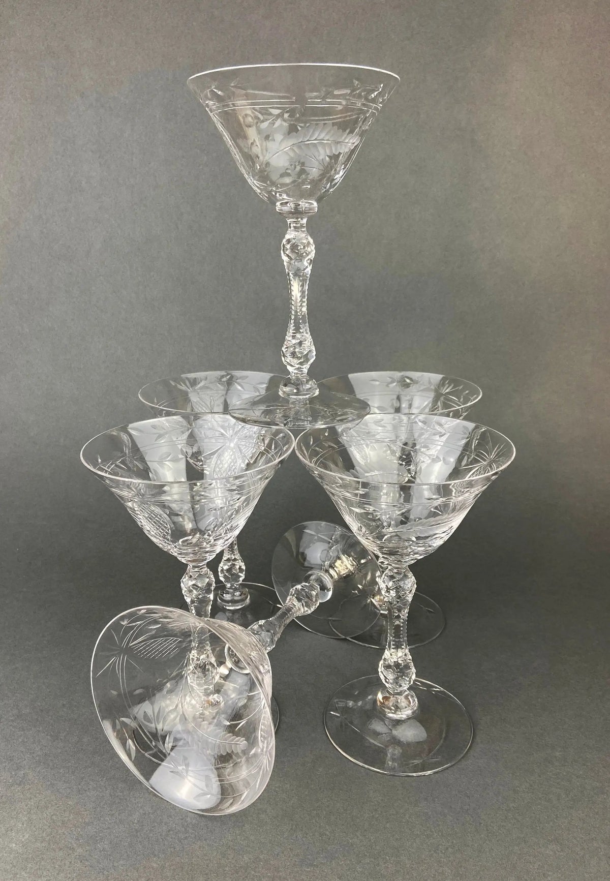 Champagne Flutes | Cut Crystal Glass | 6 Oz Capacity | Set Of 6