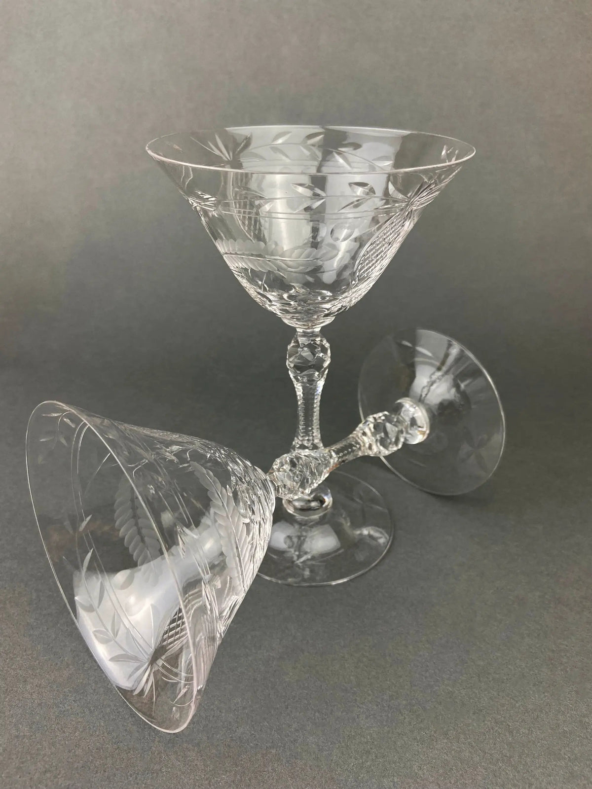 Champagne Flutes | Cut Crystal Glass | 6 Oz Capacity | Set Of 6