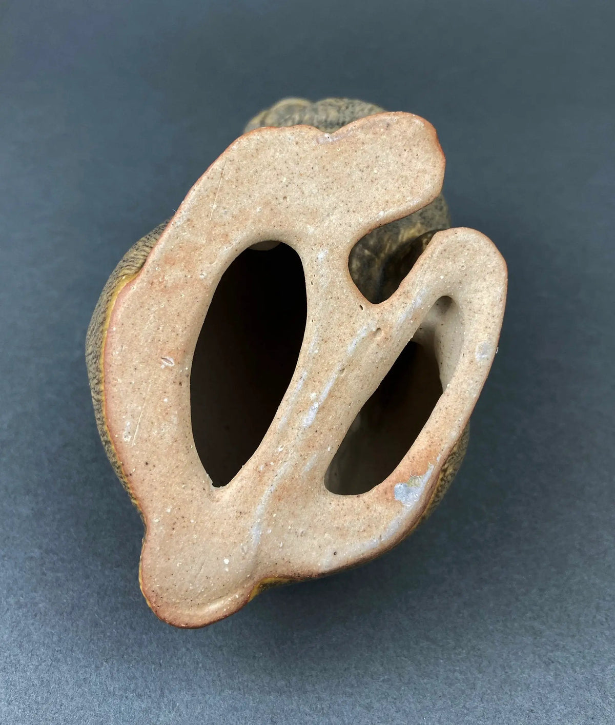 Vintage Ceramic Bunny | Beige Glaze | Spring Decor | 5 By 3 By 5 Inches