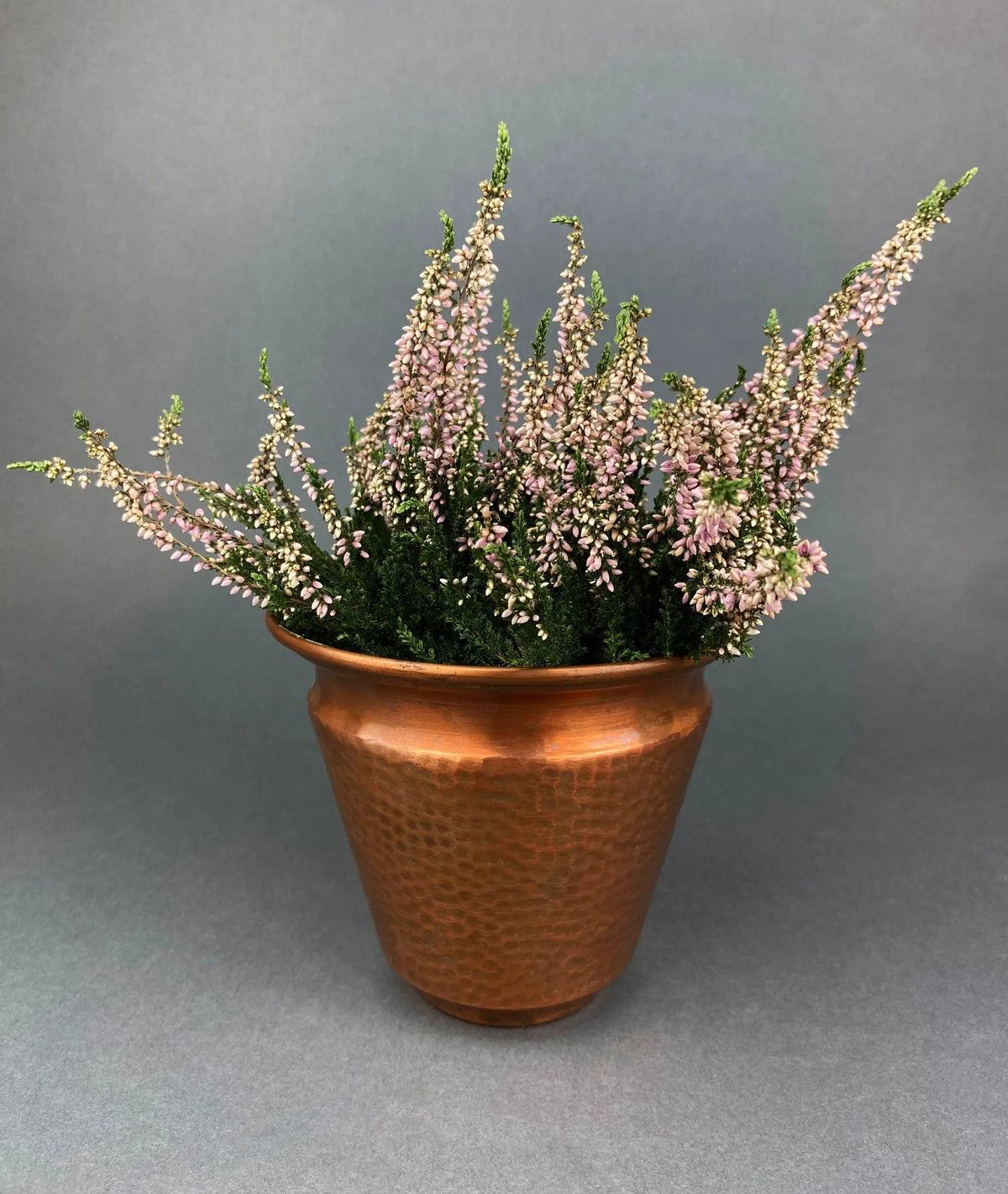 Vintage Copper Hammered Pot | Hand Pounded Metal | 5 Inch Height | 6 Inch Base