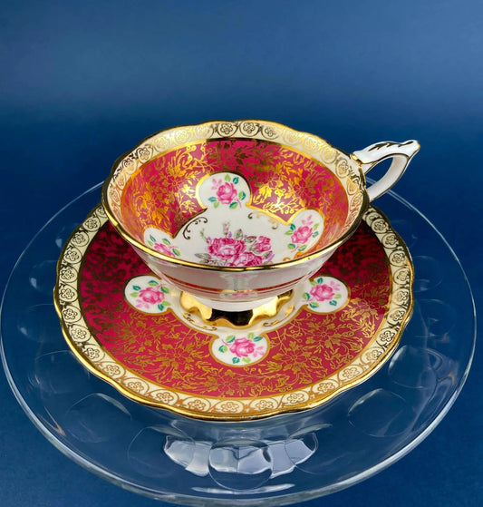 Vintage Tea/Coffee Cup and Saucer | Royal Stafford | Fine Bone China | Collectors & Hosts