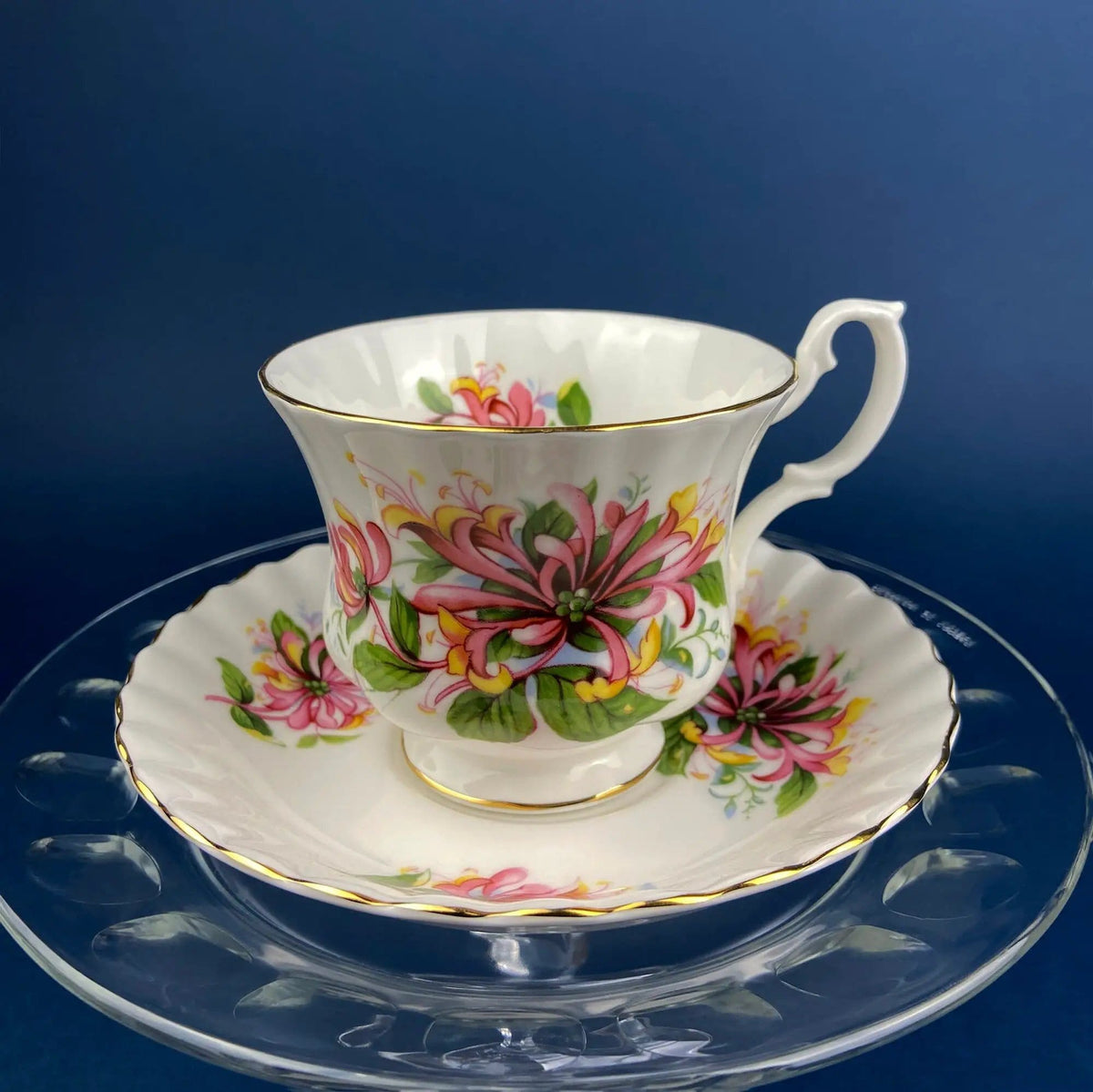 Vintage Teacup or Coffee Cup and Saucer by Royal Albert | Dainty Dina Series, Mary | Hand Painted Roses | Collectors & Hosts