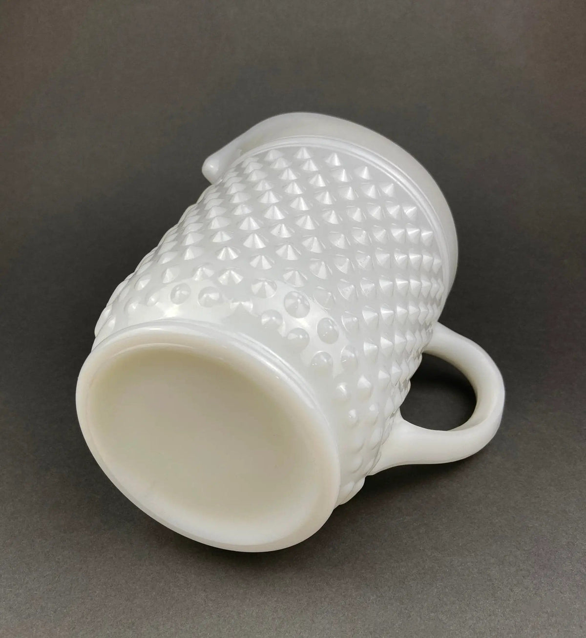 Vintage Hobnail Milk Glass Pitcher | 64 oz | Collectible Vintage | Collectors & Hosts