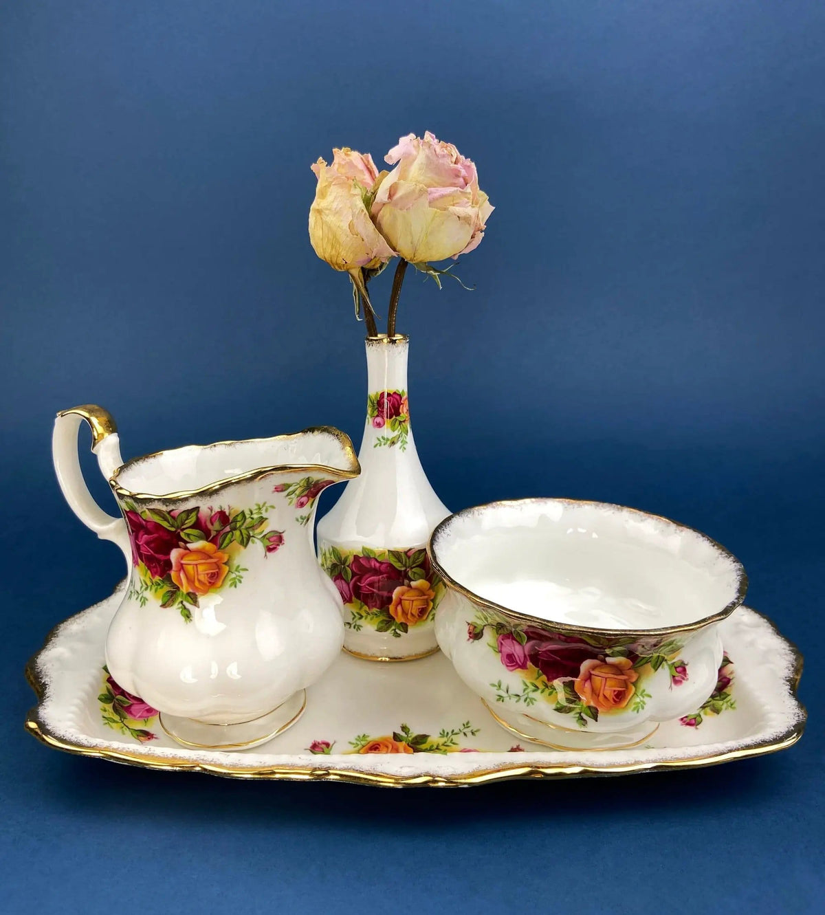 Antique Porcelain Tray for Cosmetics, Perfume, Bath Products, as Breakfast Tray or for | Hand-Painted & Signed by Artist | Collectible Vintage | Collectors & Hosts
