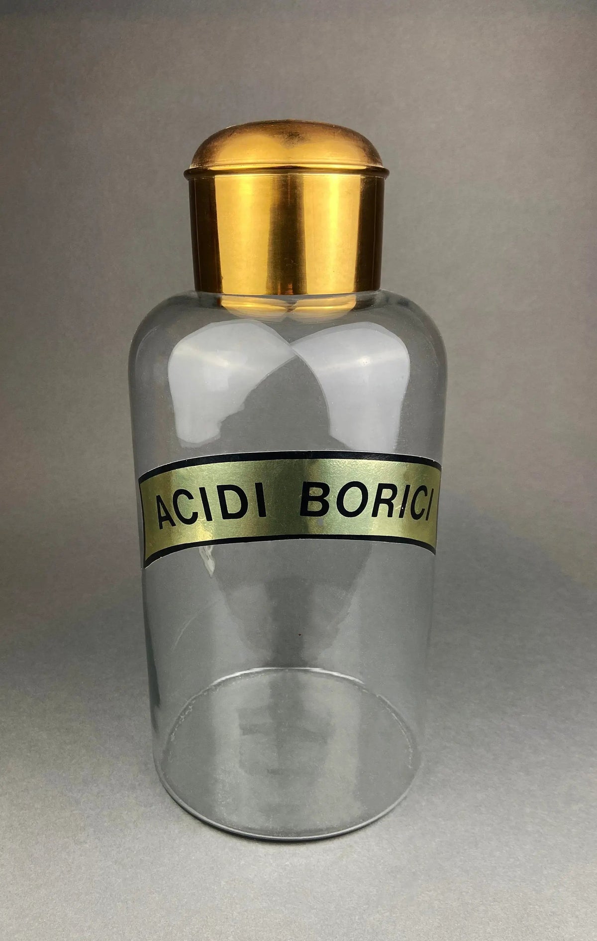 Amber Apothecary Bottle | Duraglas | 14 Inch Tall | 6 Inch Diameter