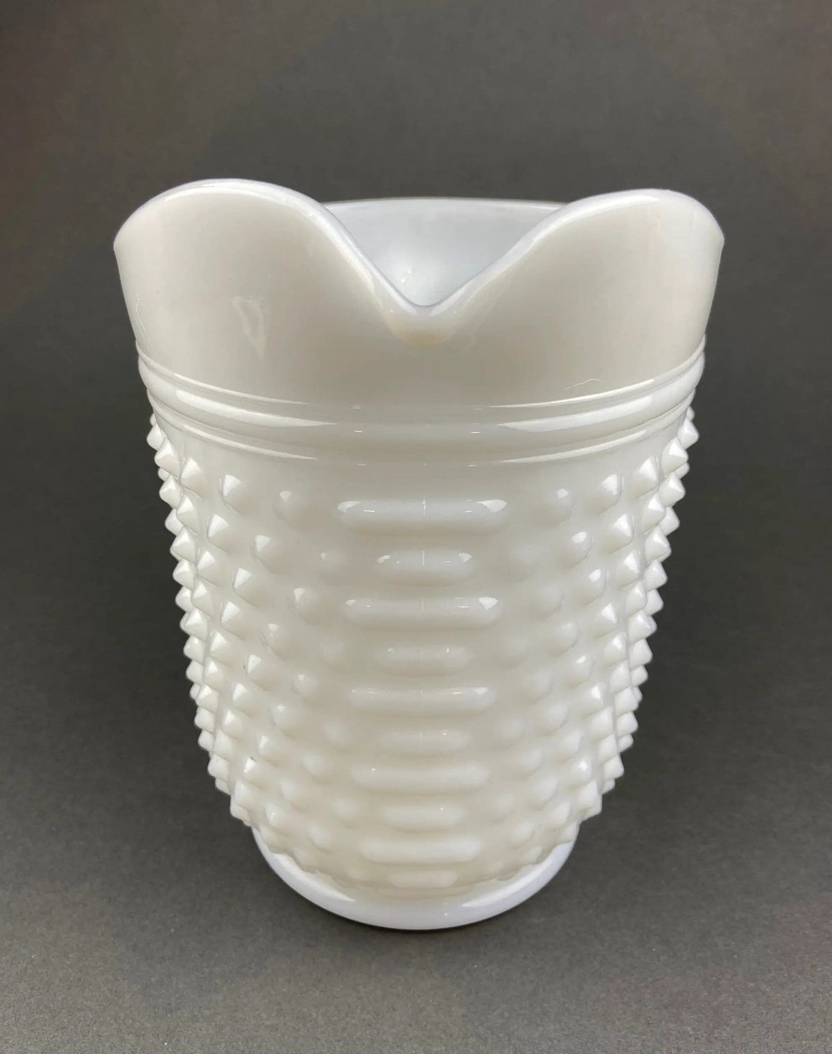Vintage Hobnail Milk Glass Pitcher | 64 oz | Collectible Vintage | Collectors & Hosts
