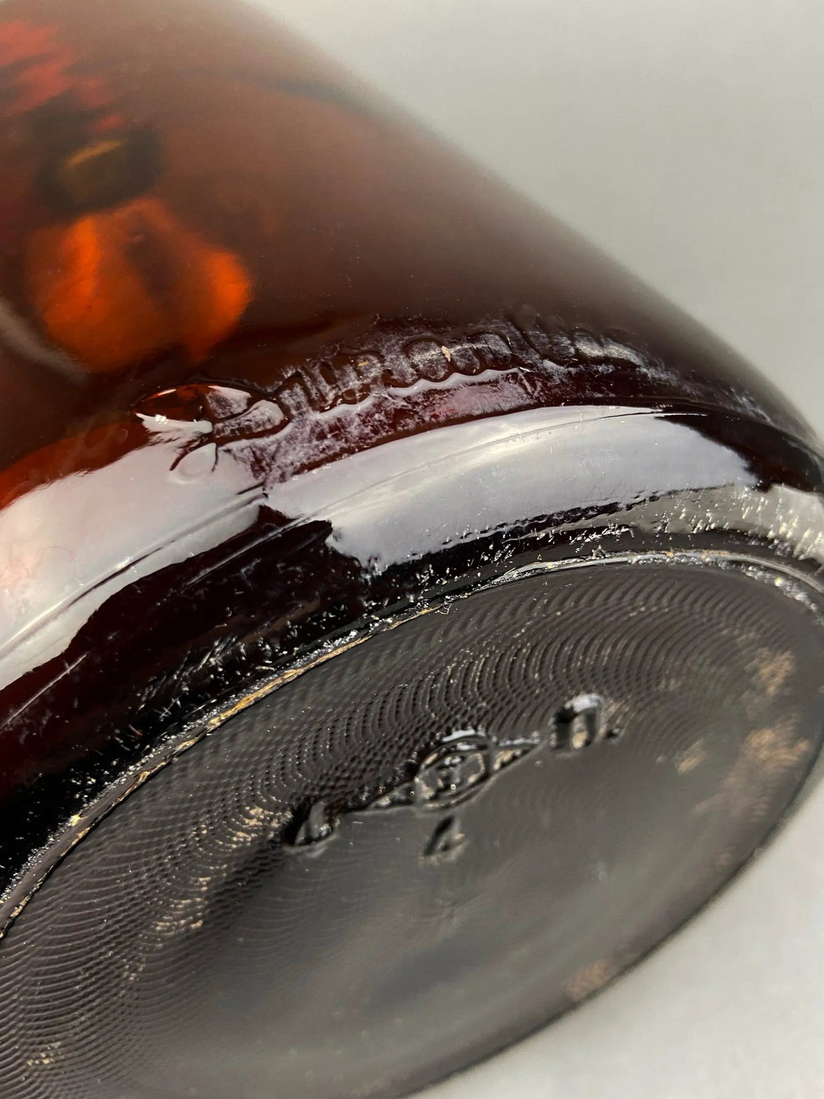 Amber Apothecary Bottle | Duraglas | 14 Inch Tall | 6 Inch Diameter