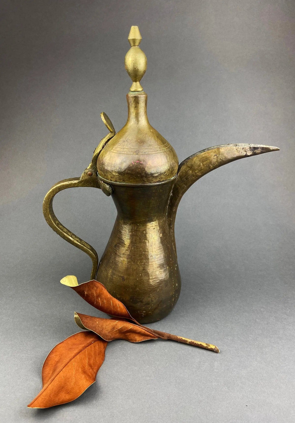 Antique Large Aftaba | Primitive, Hand Hammered Brass Vessel for Water | Highly Collectible Pitcher | Collectors & Hosts
