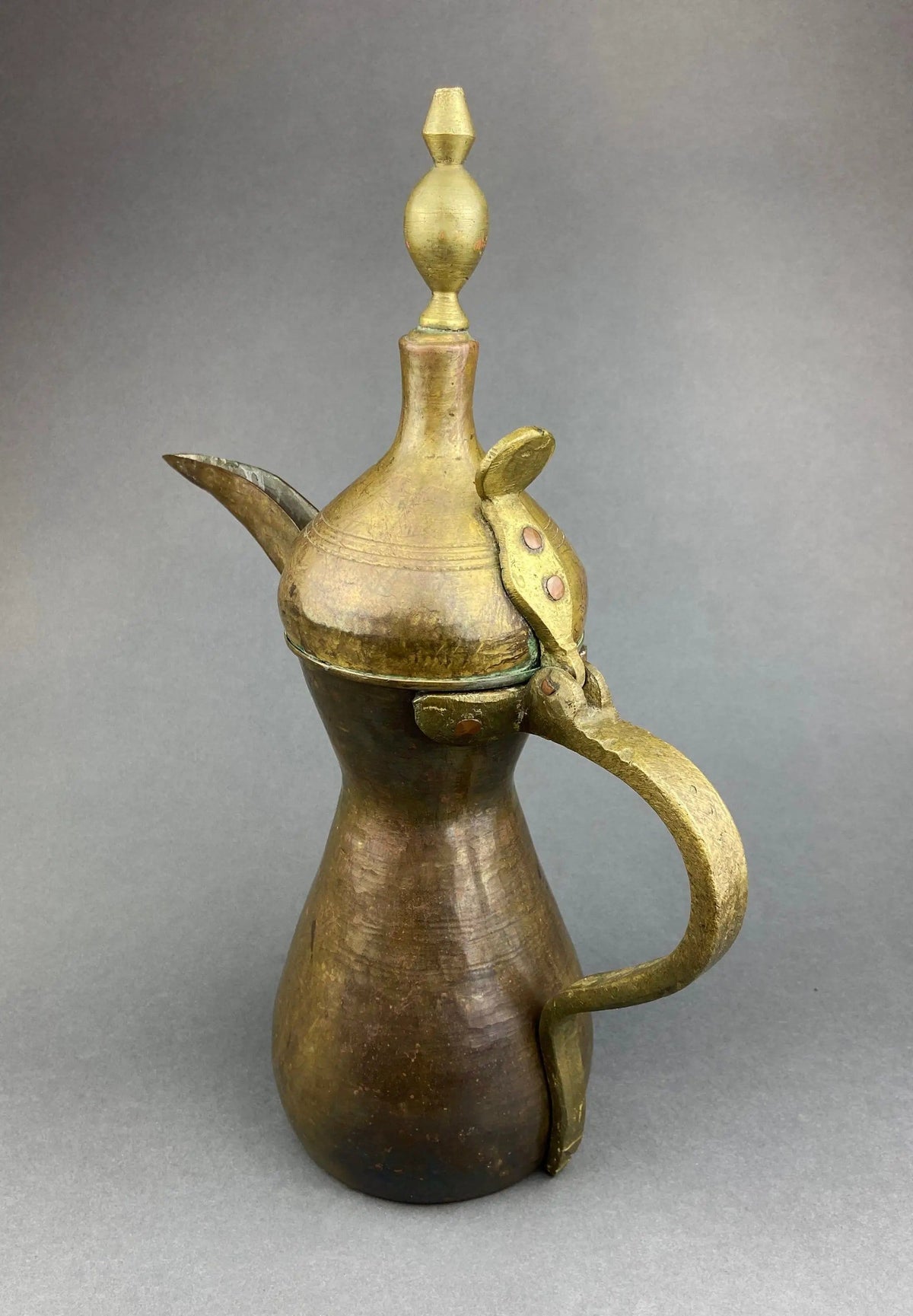 Antique Large Aftaba | Primitive, Hand Hammered Brass Vessel for Water | Highly Collectible Pitcher | Collectors & Hosts
