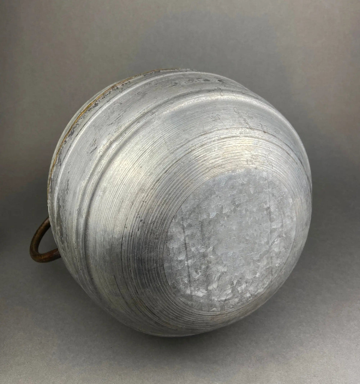 Extra Large Rustic Metal Vase with Bronze Handles | Collectible Vintage | Pre-Owned Piece | Collectors & Hosts
