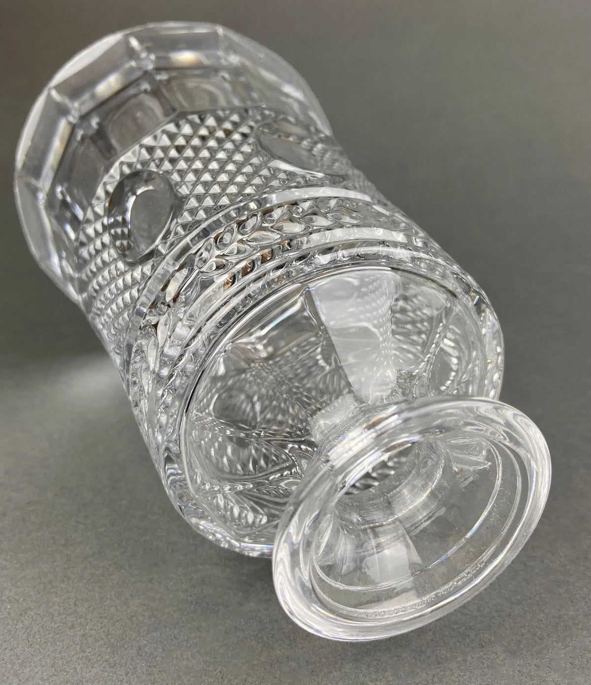 Green Crystal Decanter with Clear Stopper | Minimal Crystal Carafe | Office Decor | Gift for Dad