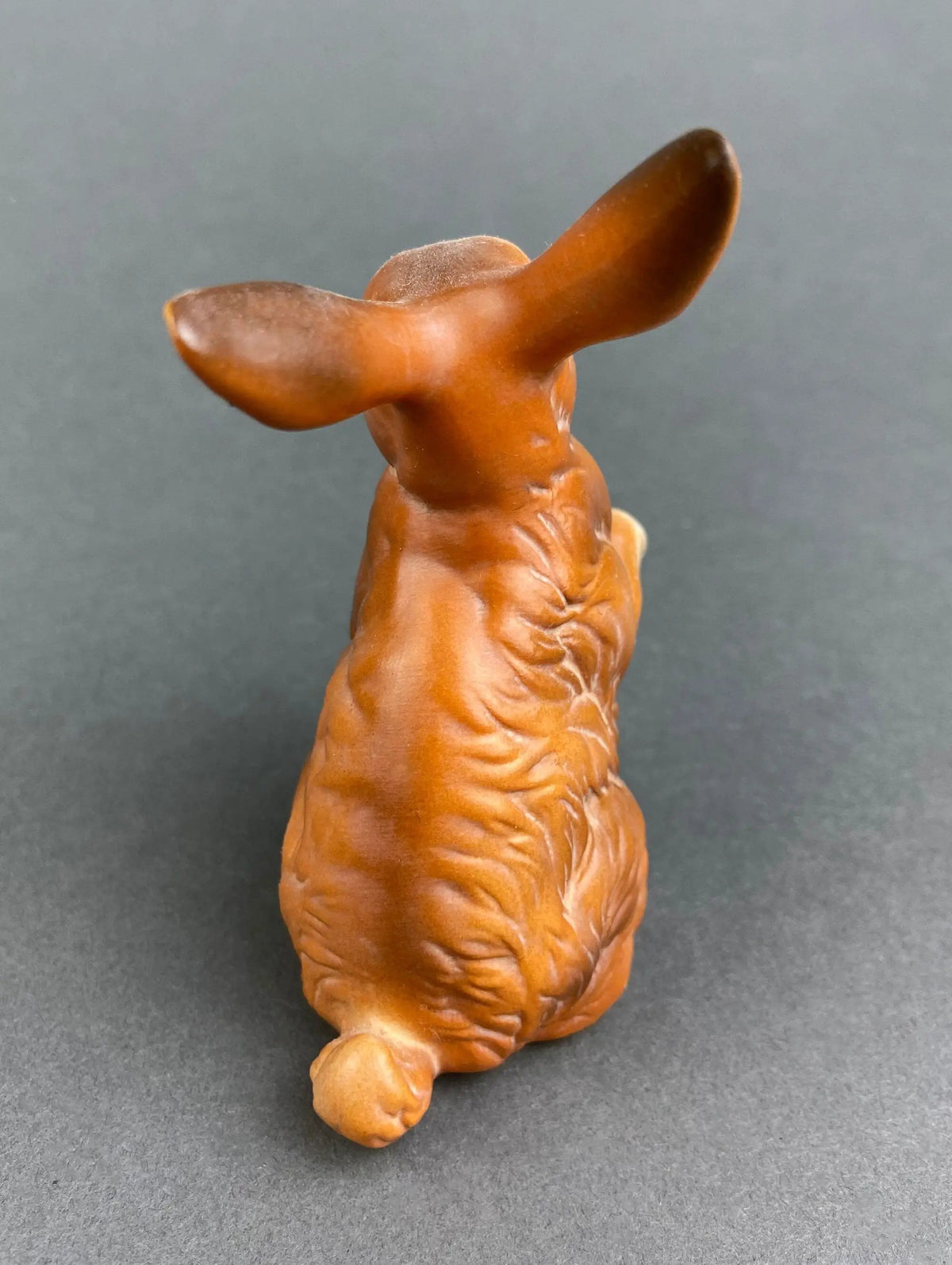 Vintage Bunny Figurines | Hand Painted Porcelain | Brown Pair | 4 To 5 Inches