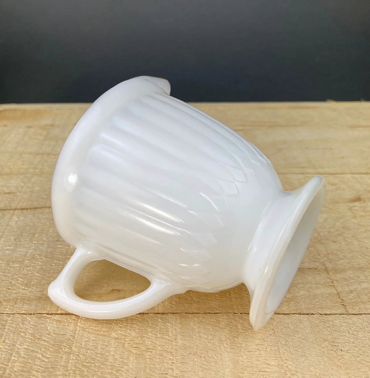 Monax Petalware Opalescent Creamer and Sugar Bowl | White with Gold Brim Depression Glass Creamer and Sugar Bowl | Collectible Vintage | Collectors & Hosts