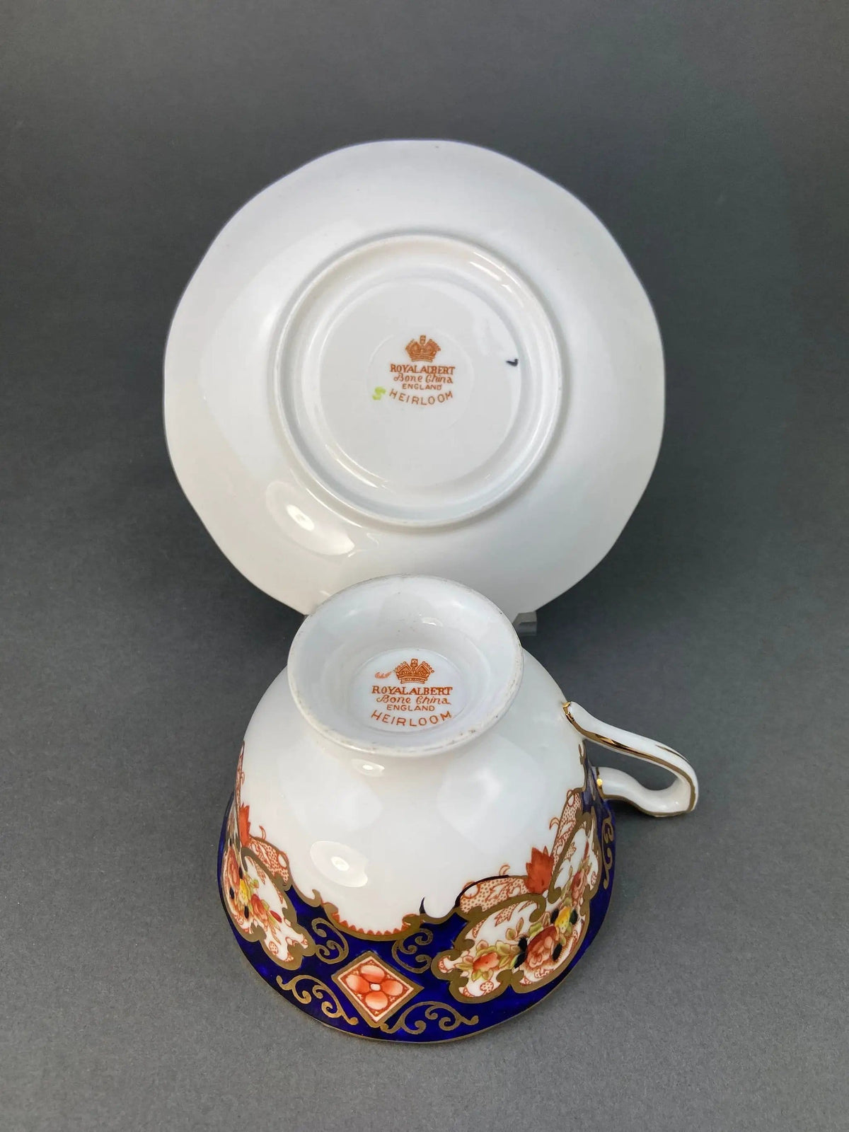 Vintage TeaCup and Saucer | Hand Painted Royal Albert Bone China | Heirloom Pattern | Collectors & Hosts