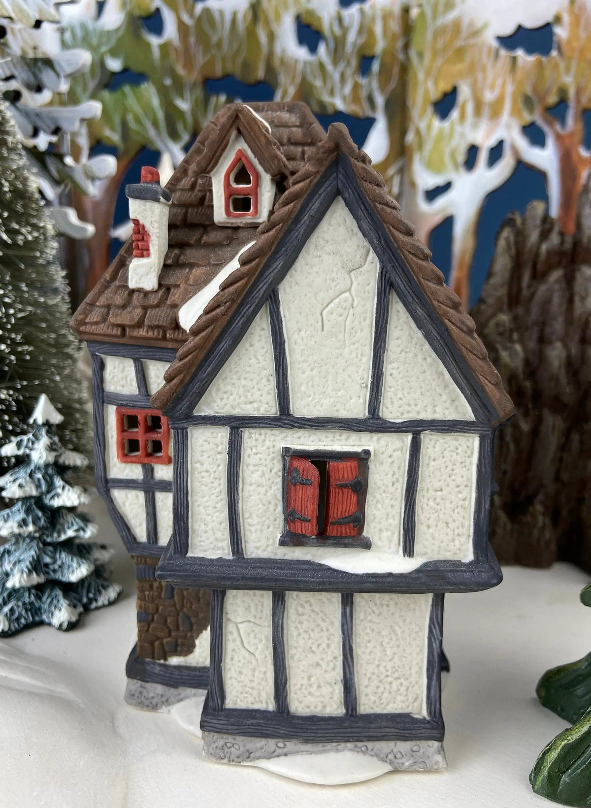 Tutbury Printer Christmas Village House by Dept 56 | Illuminated Christmas Village House | Dickens Village Series | Collectors & Hosts