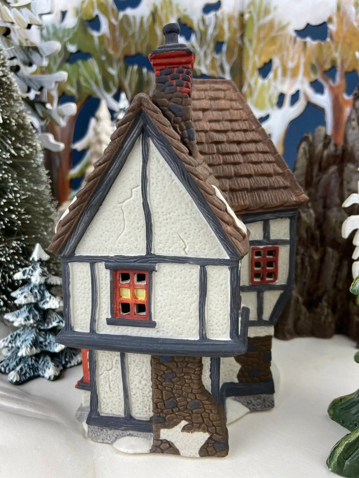 Tutbury Printer Christmas Village House by Dept 56 | Illuminated Christmas Village House | Dickens Village Series | Collectors & Hosts