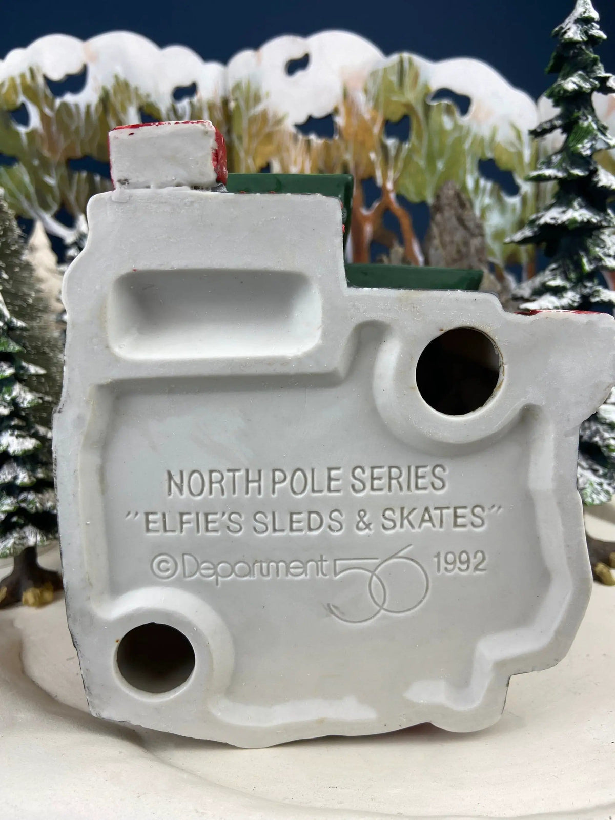 Department 56 Illuminated House | Elfie's Sleds and Skates | North Pole Series | Collectors & Hosts