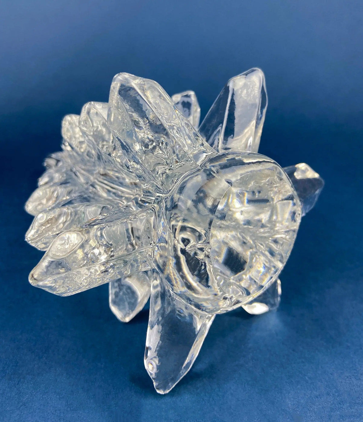 Lead Crystal Clear Christmas Tree | Hand Crafted Art Glass Spruce Tree | 8" Tall Pine | Collectors & Hosts