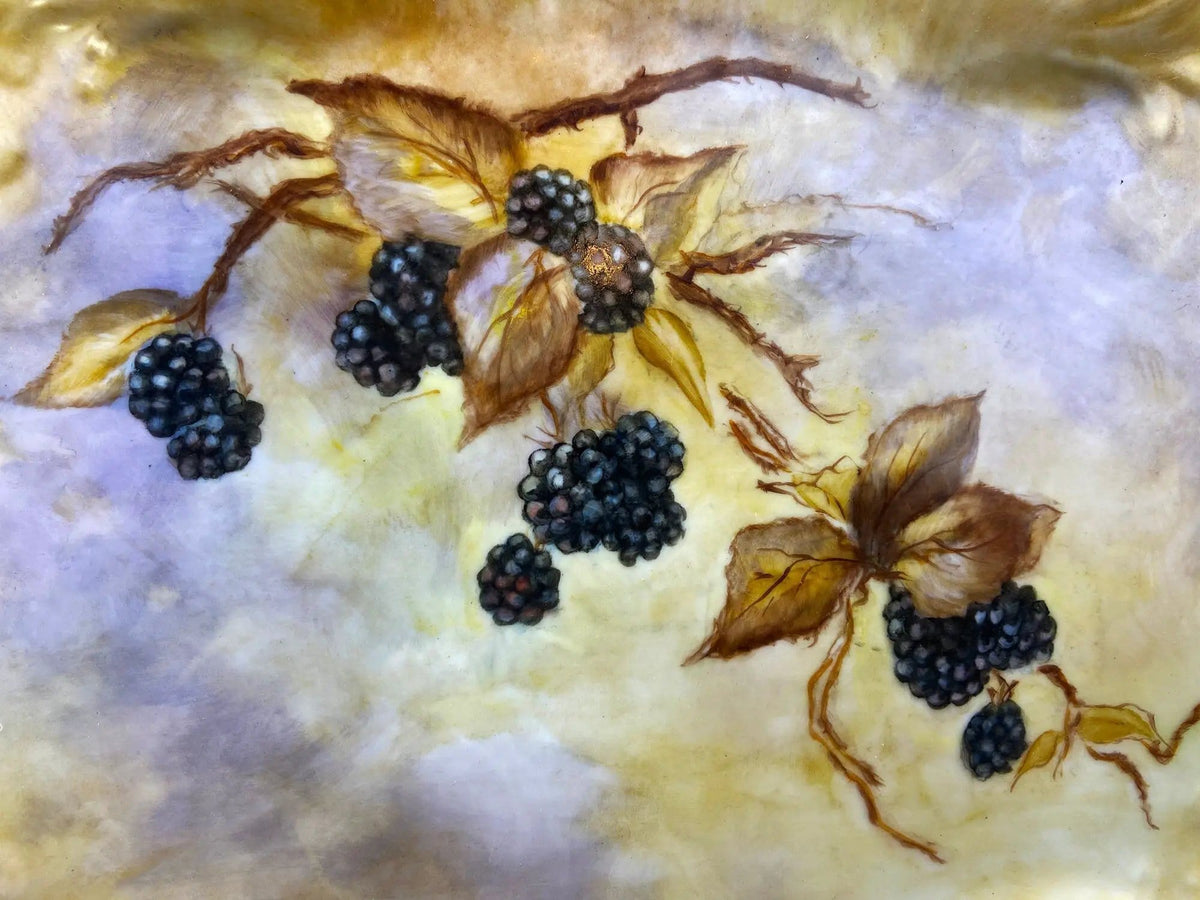 Antique Porcelain Tray for Cosmetics, Perfume, Bath Products, as Breakfast Tray or for | Hand-Painted & Signed by Artist | Collectible Vintage | Collectors & Hosts