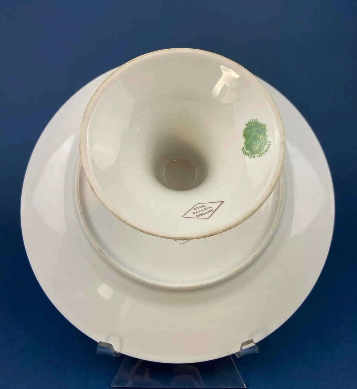 Vintage Fragonard Porcelain Footed Cake Stand | Bavaria OTCO | Collectible | Collectors & Hosts
