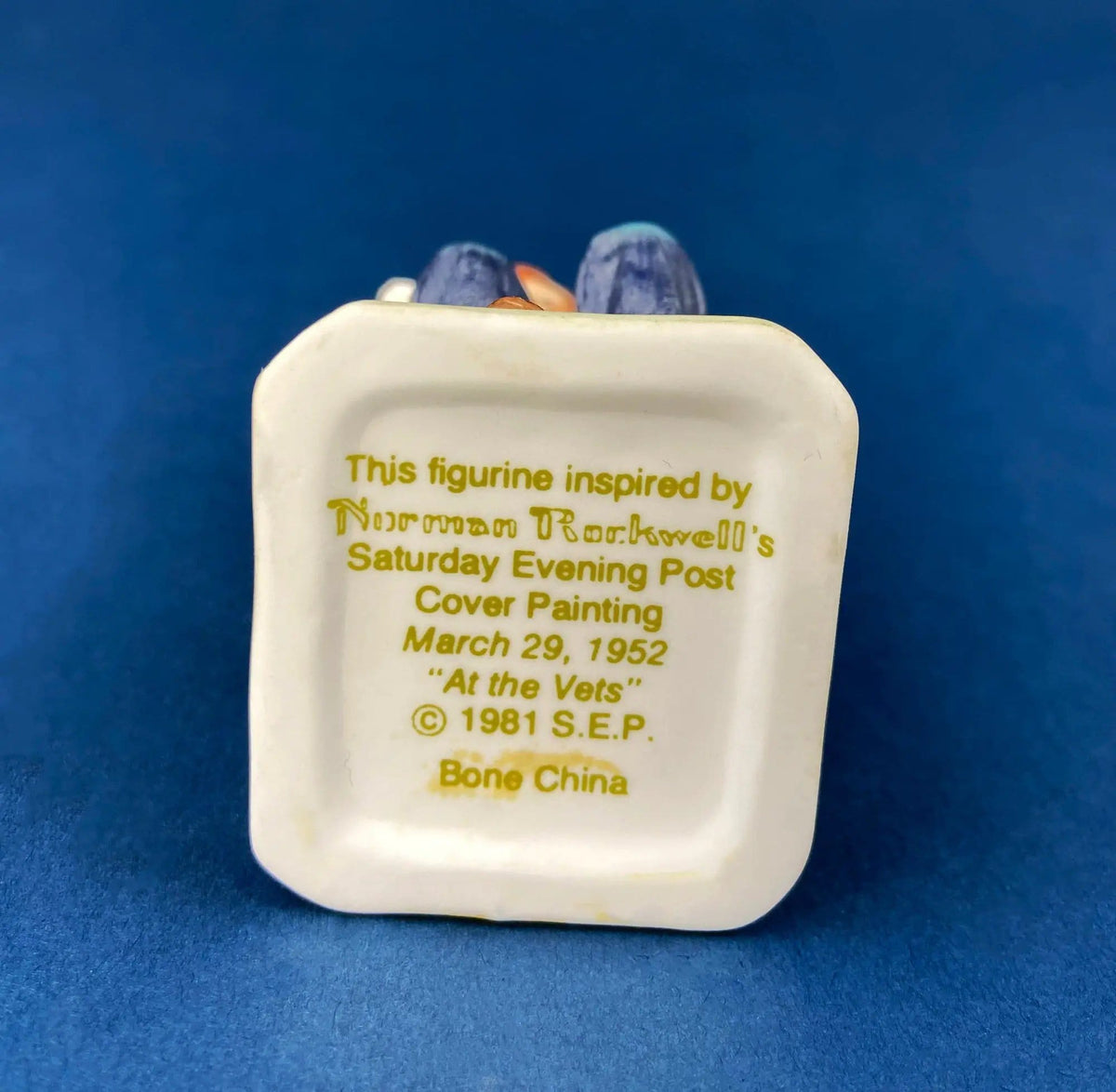 Porcelain Figurine by Lefton of Girl Feeding Sick Goose with Message: "Giving is Loving." | Gratitude to Doctor Friend | Collectible Vintage | Collectors & Hosts