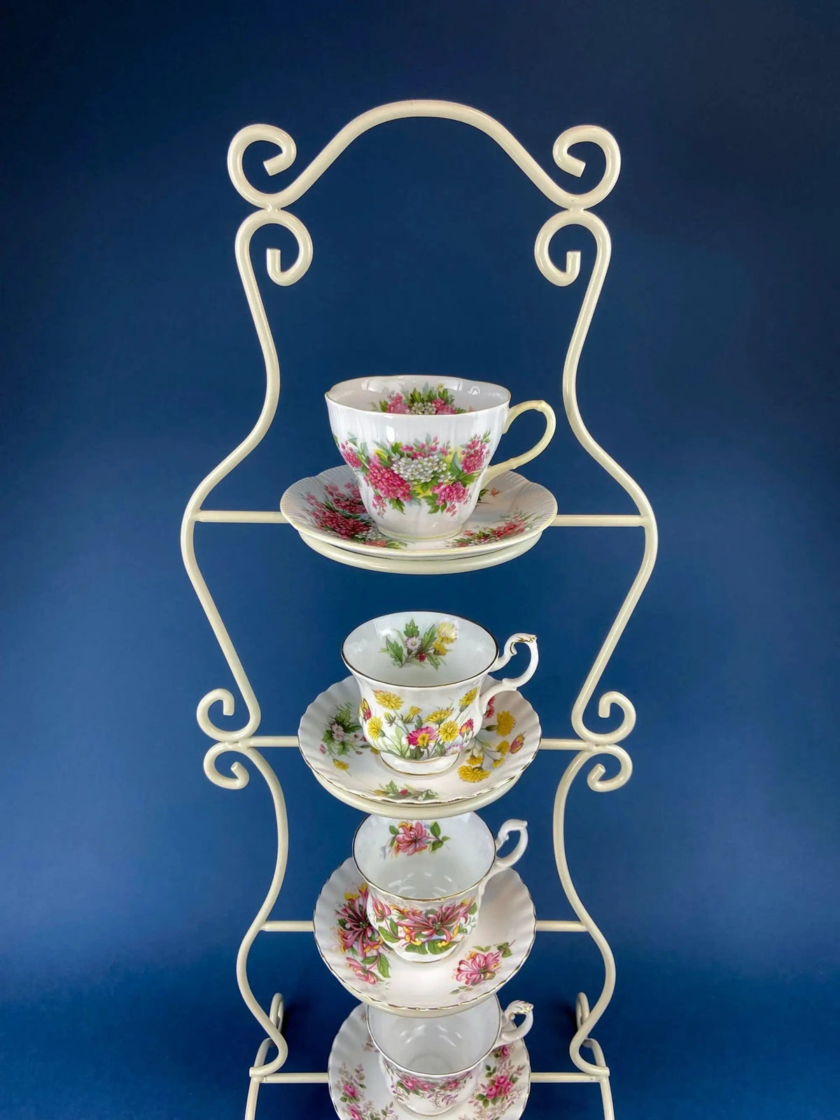 Vintage Tea Cup And Saucer | Hand Painted | Fine Porcelain | 3.5 Inch Diameter