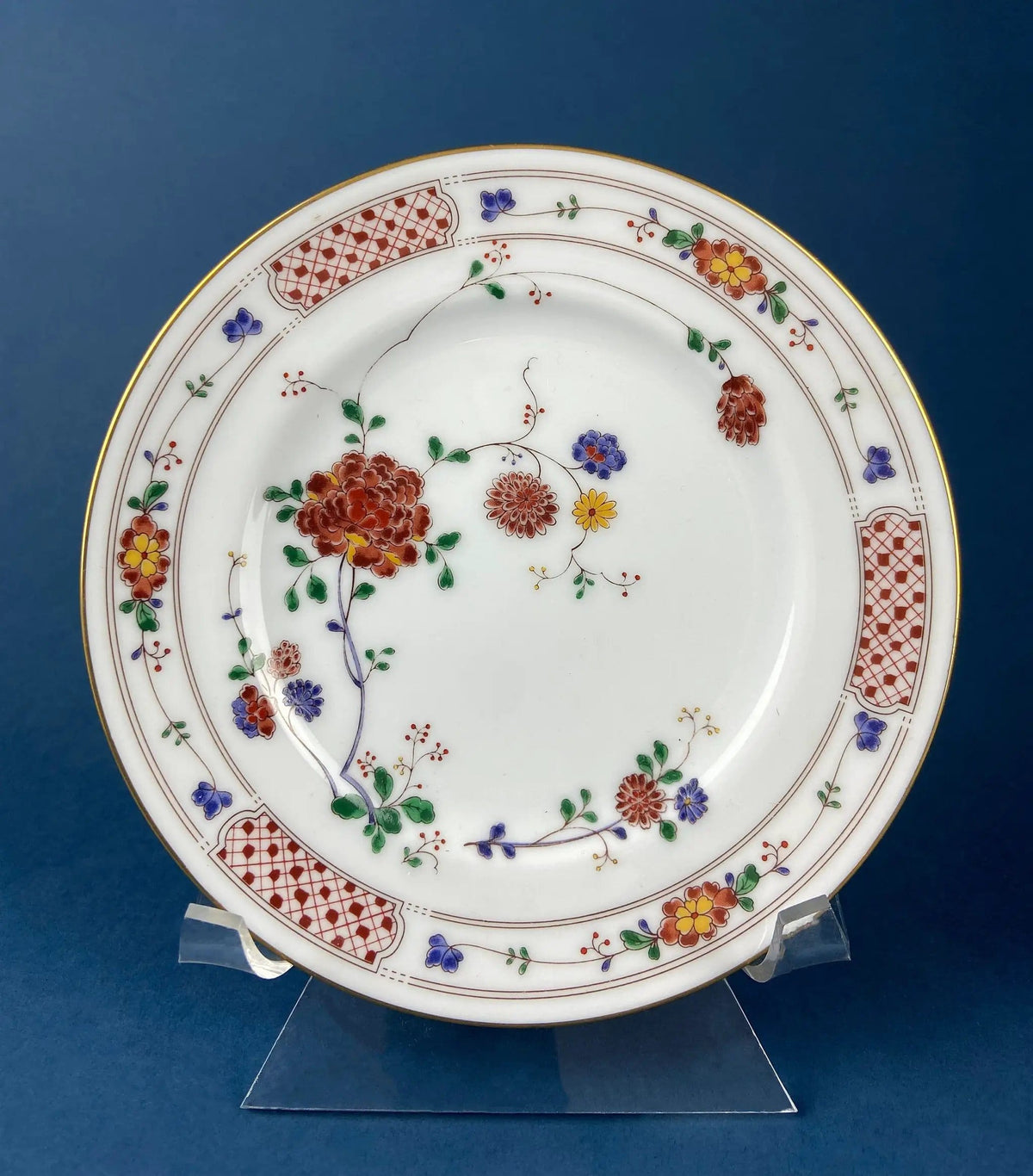 Vintage Porcelain Plates Trio, Dinner Set by Noritake Ireland | Asian Inspired Three Plates: Dinner, Salad, and Dessert | Collectible Vintage | Collectors & Hosts