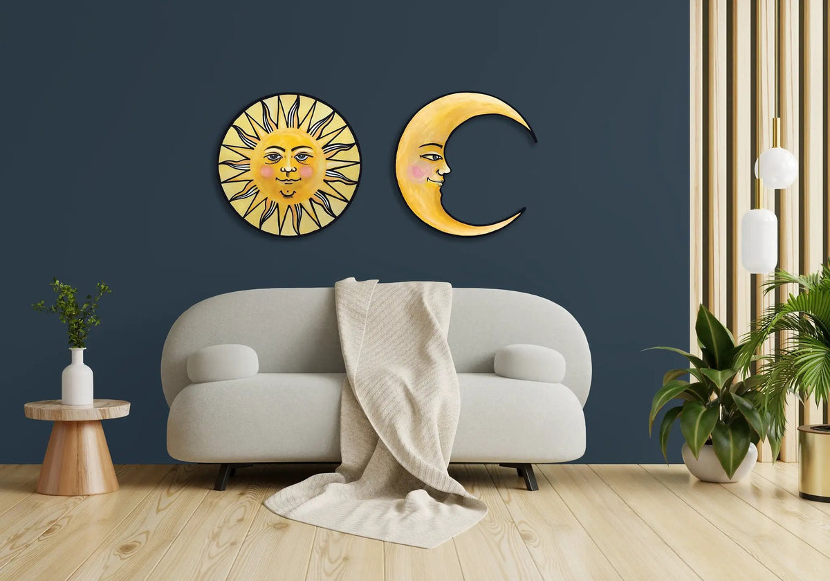Sun Wall Art | Laser Cut Wood | Ready To Hang | 20 Inch