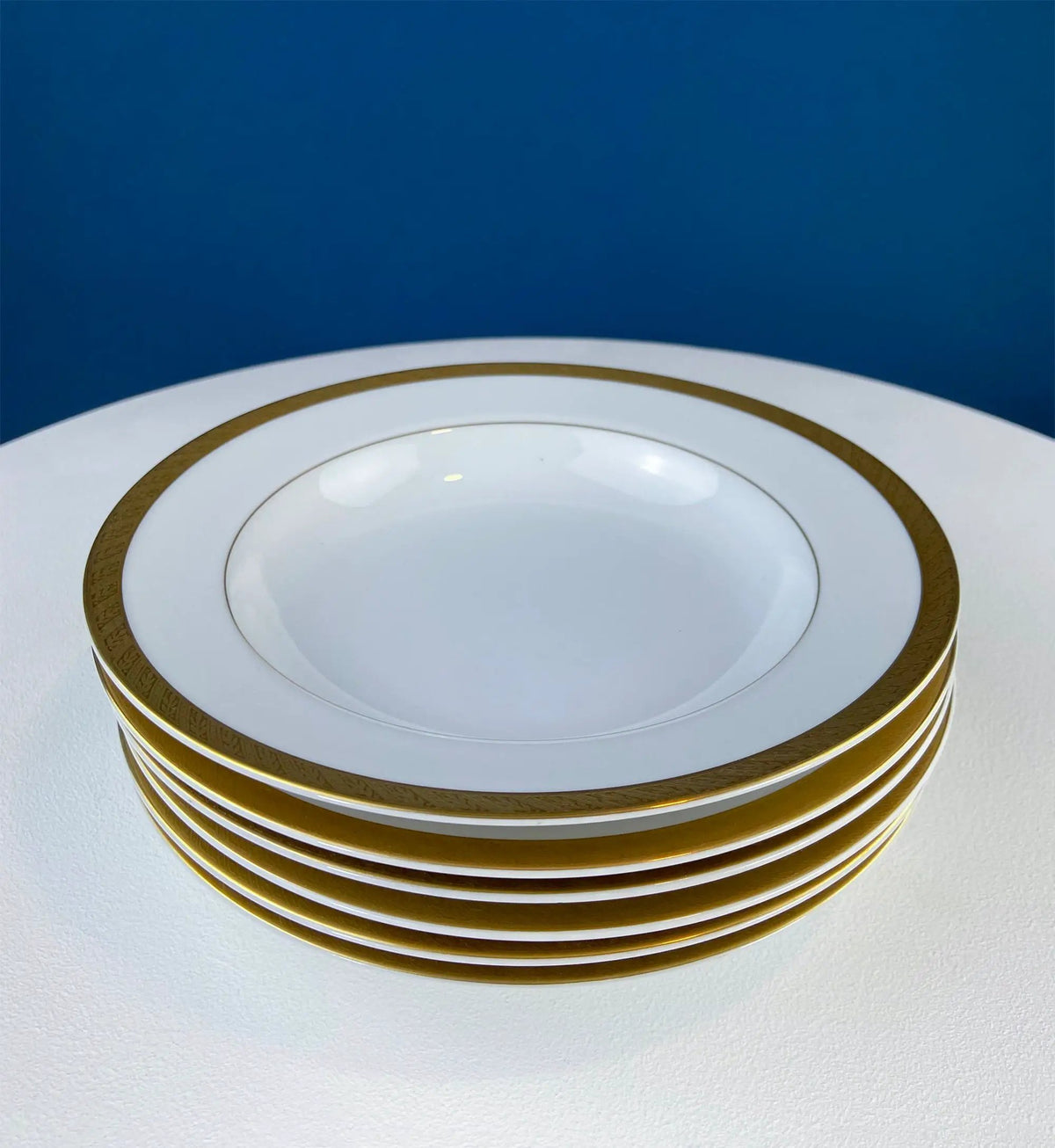 Wedgwood China Set | Sango Spun Gold | White And Gold | 12 Piece Dinnerware