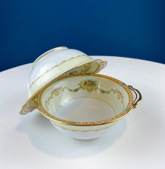Noritake Renton Serving Bowls | Two 5.5" Vintage Porcelain Bowls for Berries, Nuts, Candy, Sauces or Dressings | Fine Dining | Collectors & Hosts