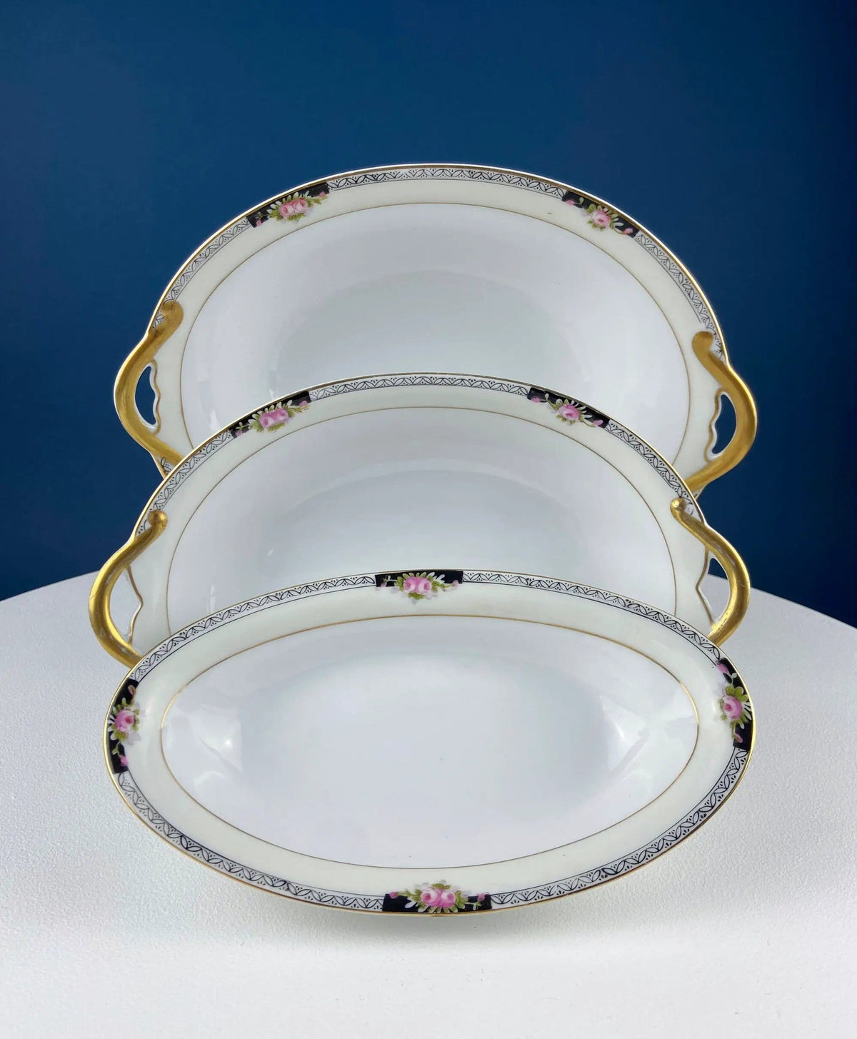 Classic Noritake Vintage Dinnerware | Beechmont Pattern | Small Rose Clusters with Black | Collectors & Hosts