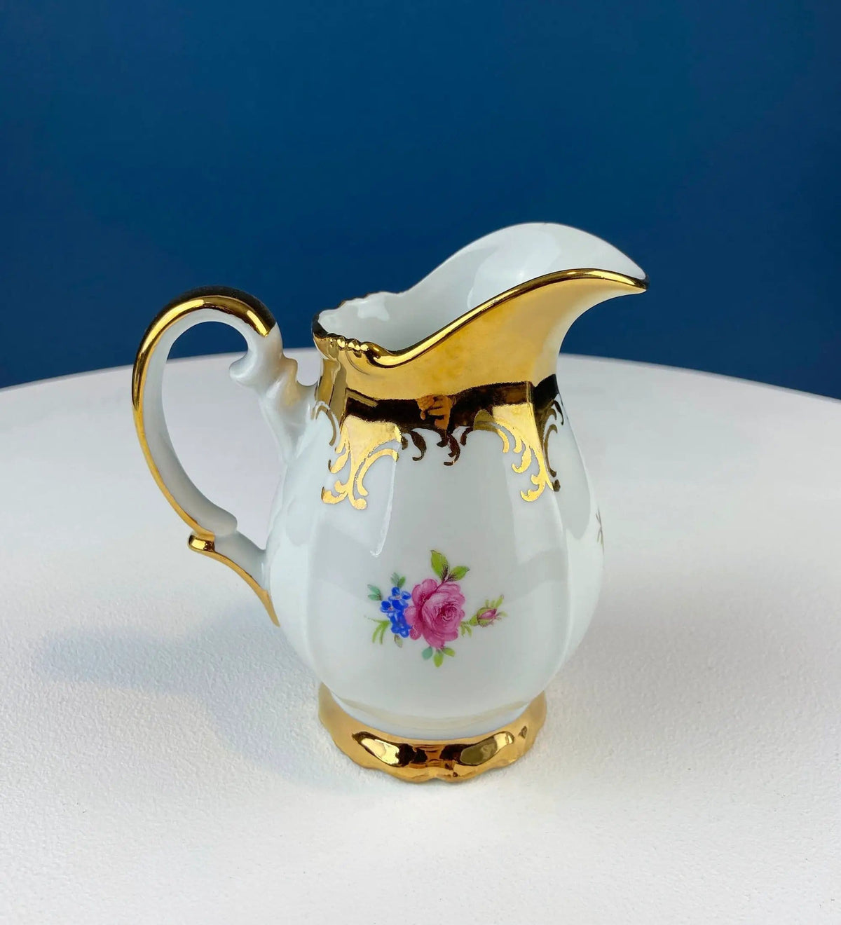 Gold Demitasse Tea Set: Prussian Hand-Painted Coffee/Tea Service for Two | Collectible Vintage | Pre-Owned Piece | Collectors & Hosts