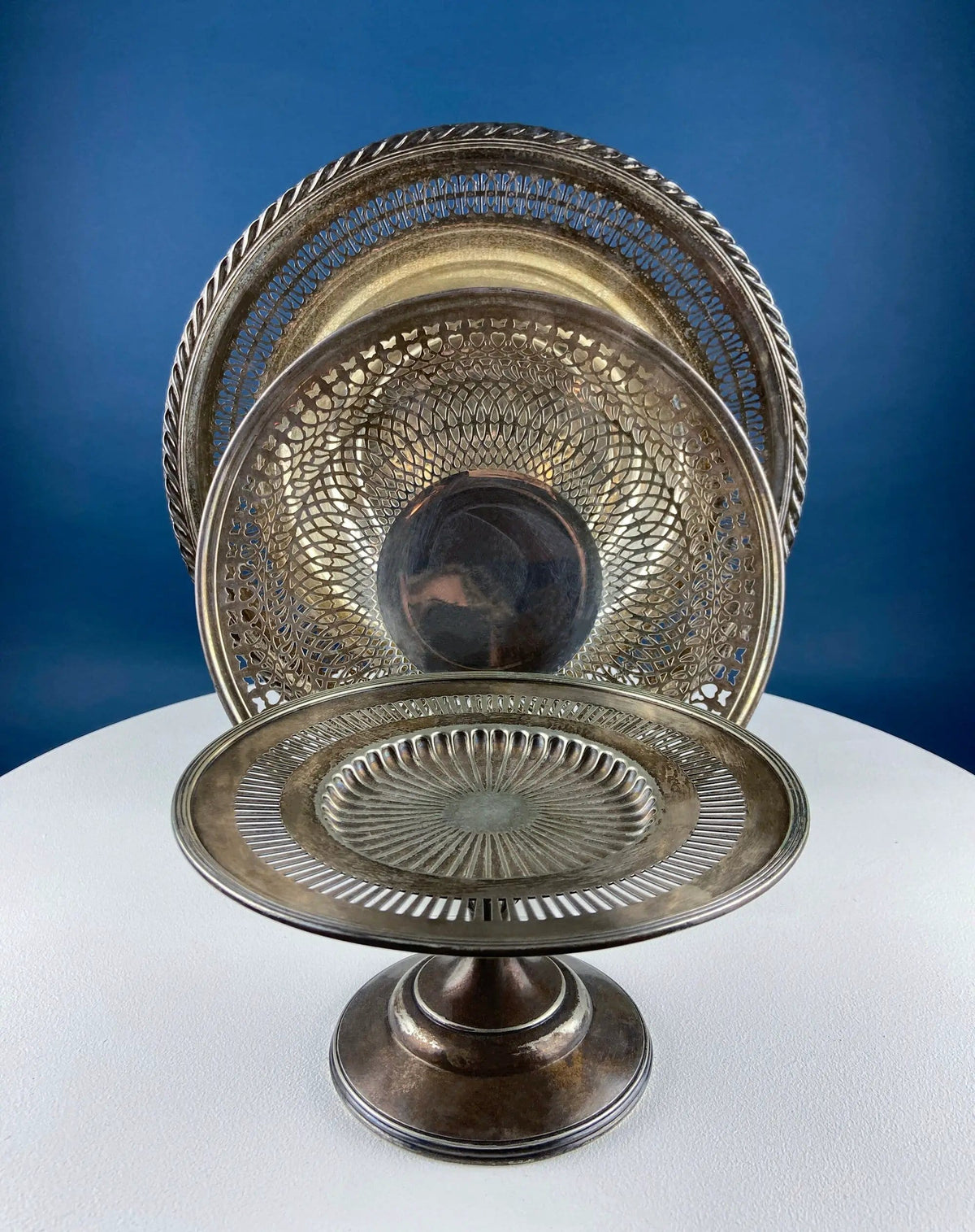 Vintage Silver Plated Serving Dishes Collection | Stunning Lacey Filigree | Benedict Plate, Gorham, W.M | Collectors & Hosts