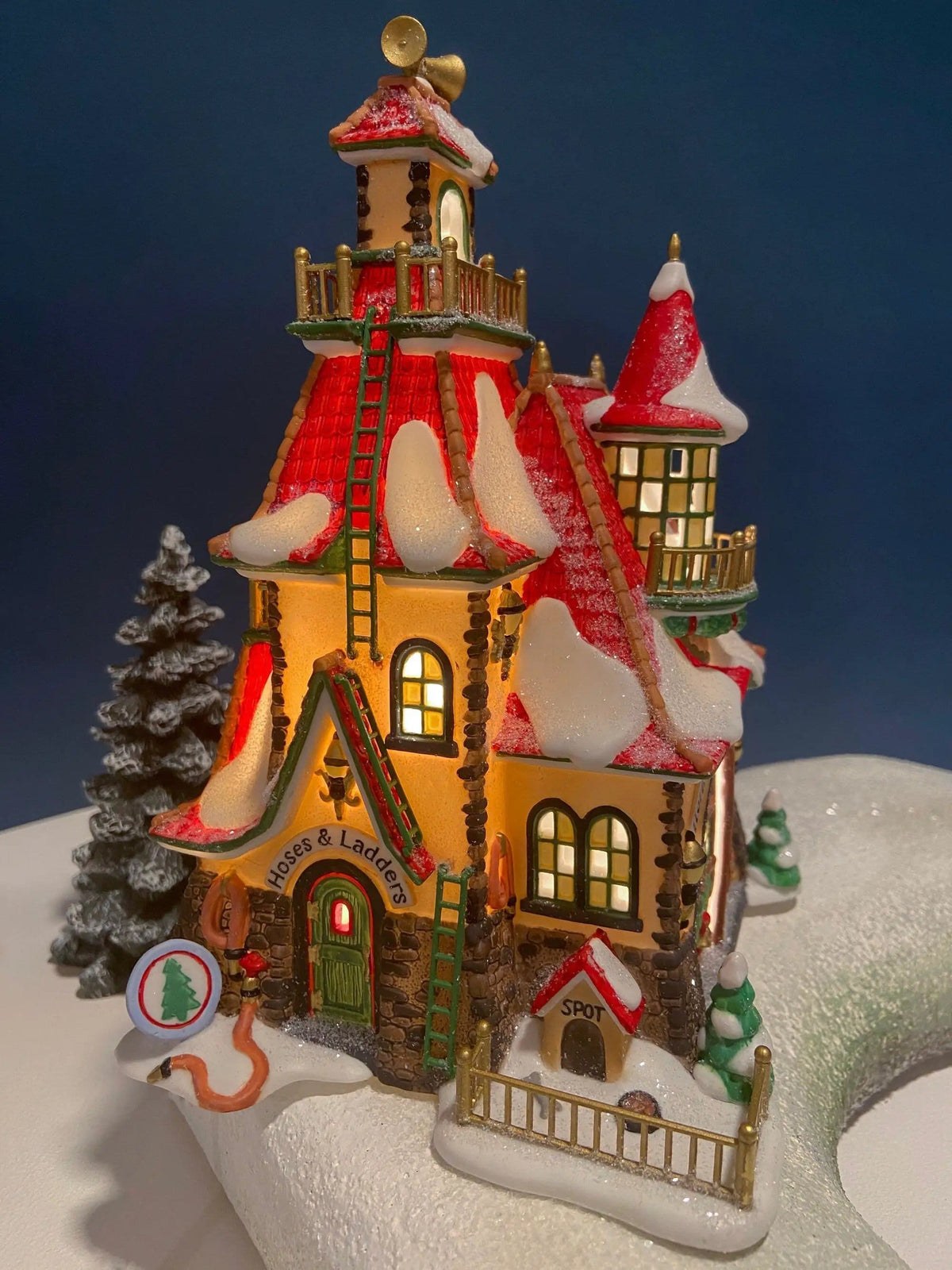 Needle's Tree Farm | Illuminated Porcelain Christmas Village House by Dept | 56 | Collectors & Hosts