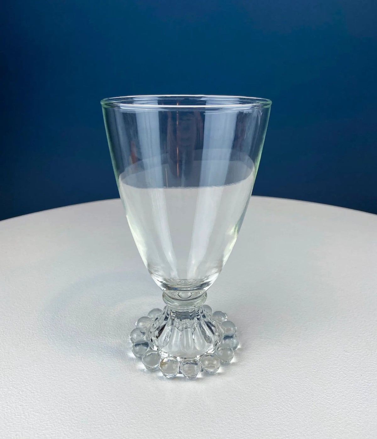 Anchor Hocking Water, Wine, Juice Goblets | Set of Six | Beaded Base | Collectors & Hosts