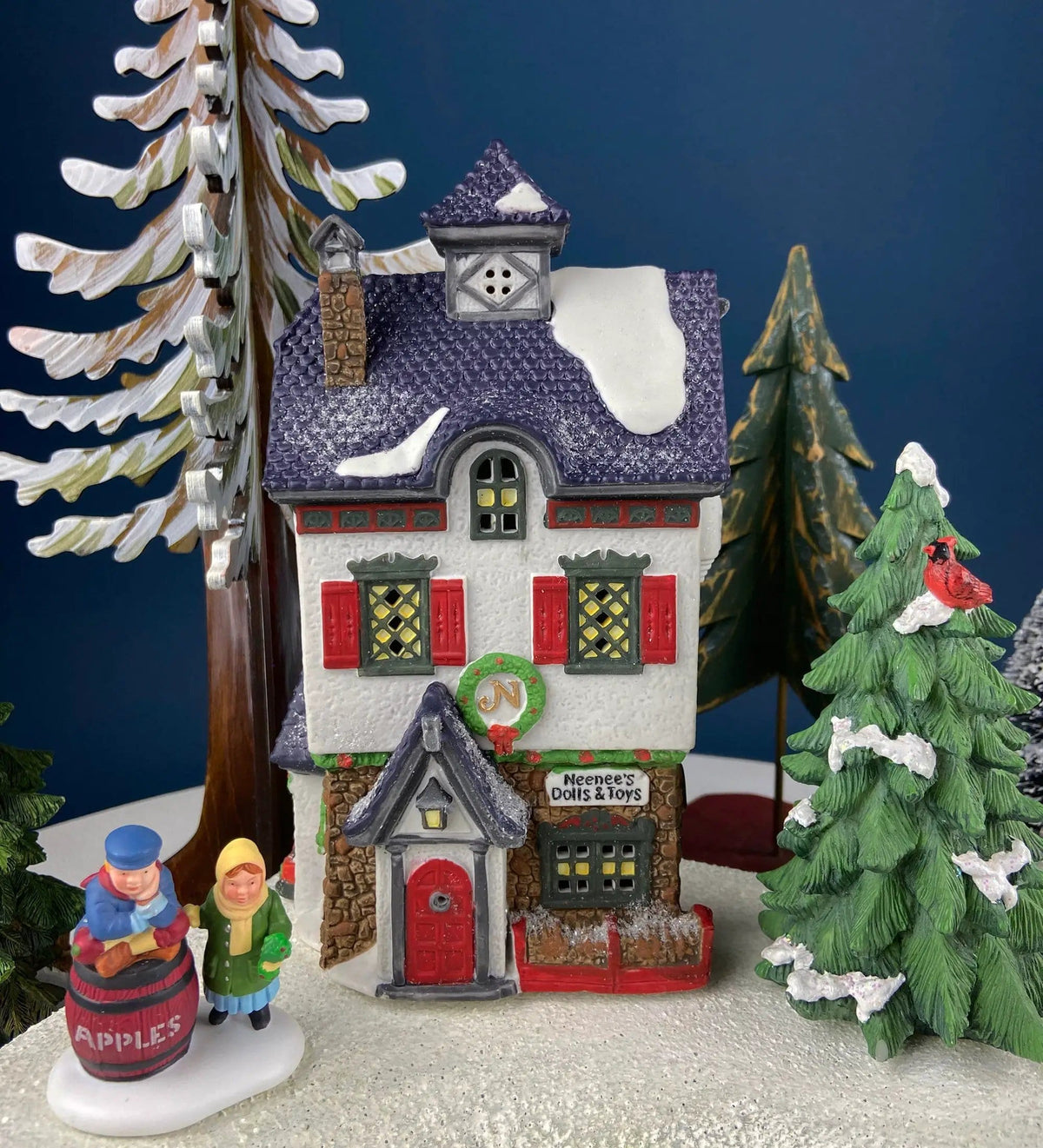 Neenee's Dolls and Toys by Department 56 | Christmas Village House | Illuminated North Pole Series | Collectors & Hosts