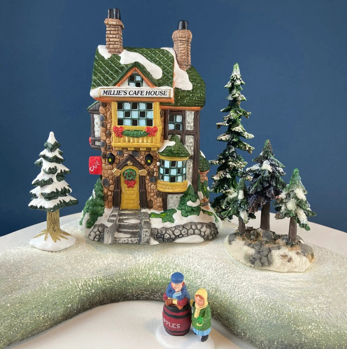 Illuminated Christmas Village Tea Seller House by Dept 56 | Christmas in the City | Magical Holiday Home Retail Decor | Gift for Tea Lover