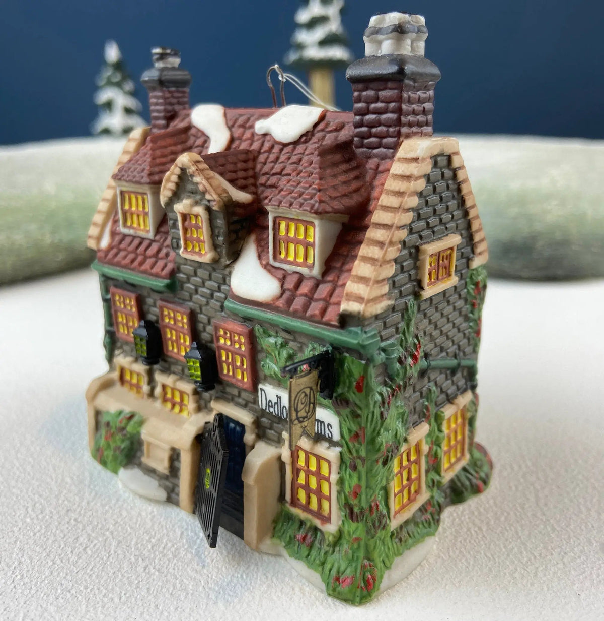 Dept 56 Christmas Ornaments | Painted Porcelain | Dickens Village | Set Of 3